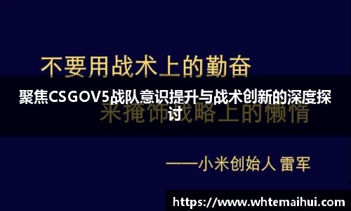 聚焦CSGOV5战队意识提升与战术创新的深度探讨